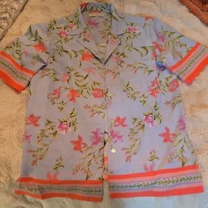 Wayf Multicolor Floral Button Down Shirt